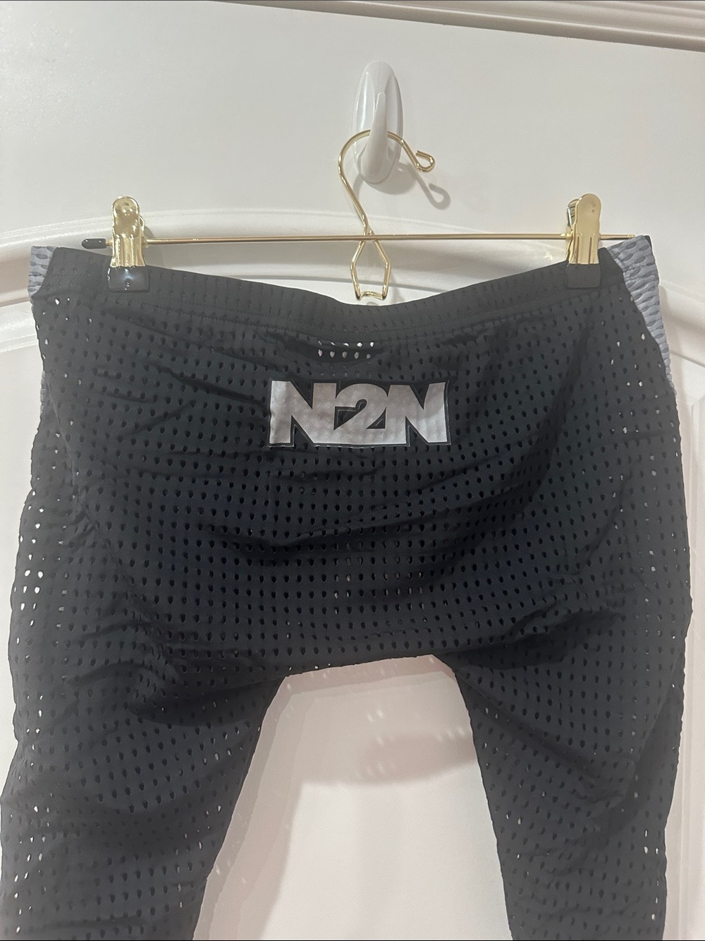 Bodywear Black Perforated Leggings - XL - Picture 6 of 10